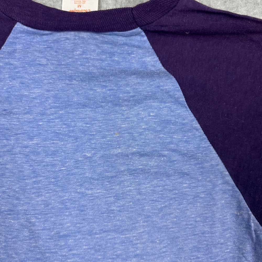 Vtg Sunee Coverups Florida Raglan T Shirt Purple Blue Sunset Seagull‎ Small - Picture 6 of 8